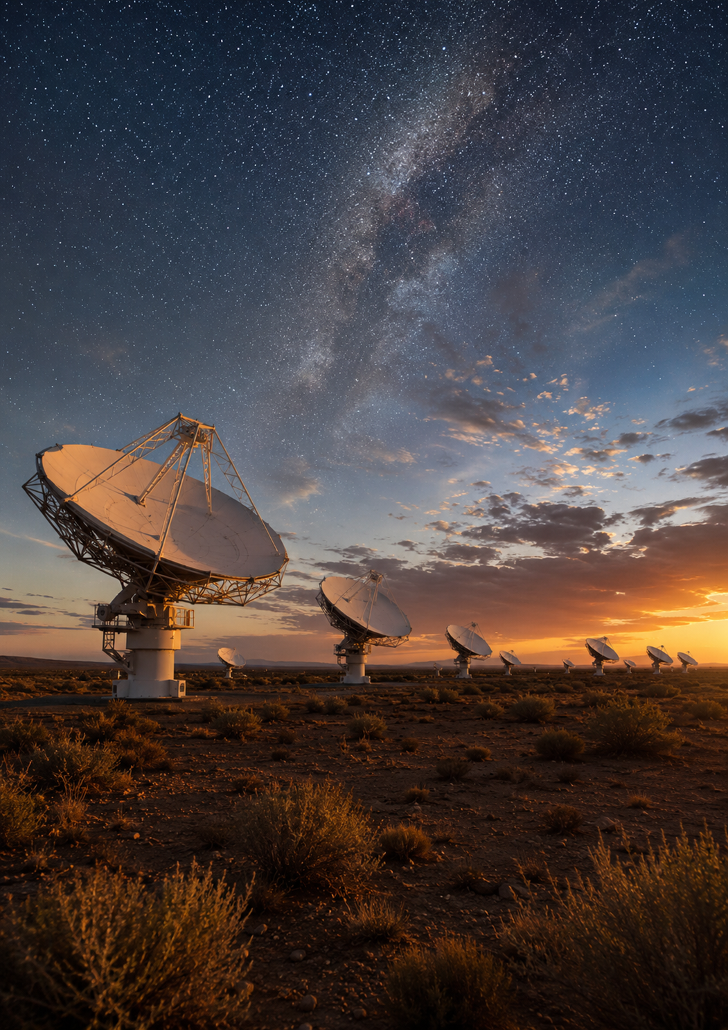 THE SILENCE BETWEEN THE STARS South Africa's MeerKAT Radio Telescope and the World's Biggest Radio Silence